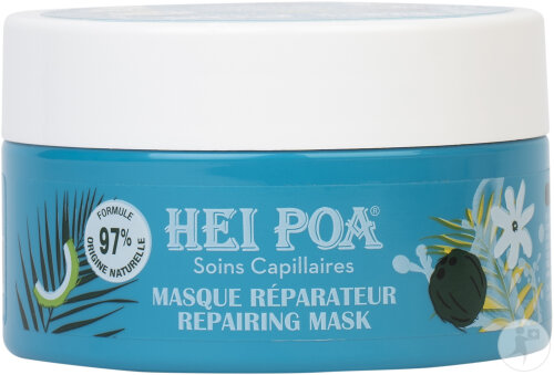 Hei Poa Masque Nourrissant Réparateur Monoï De Tahiti AO Cheveux Secs Et Abîmés Pot 200ml