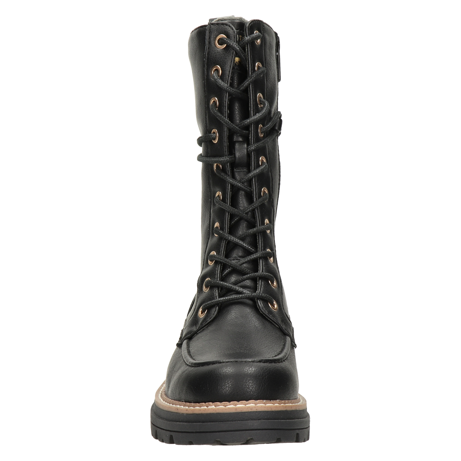 dames veterboot Mustang Zwart