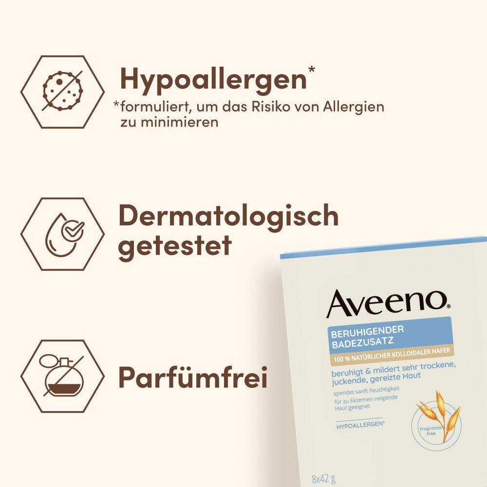 Aveeno® beruhigender Badezusatz mit kolloidalem Hafer für trockene Haut