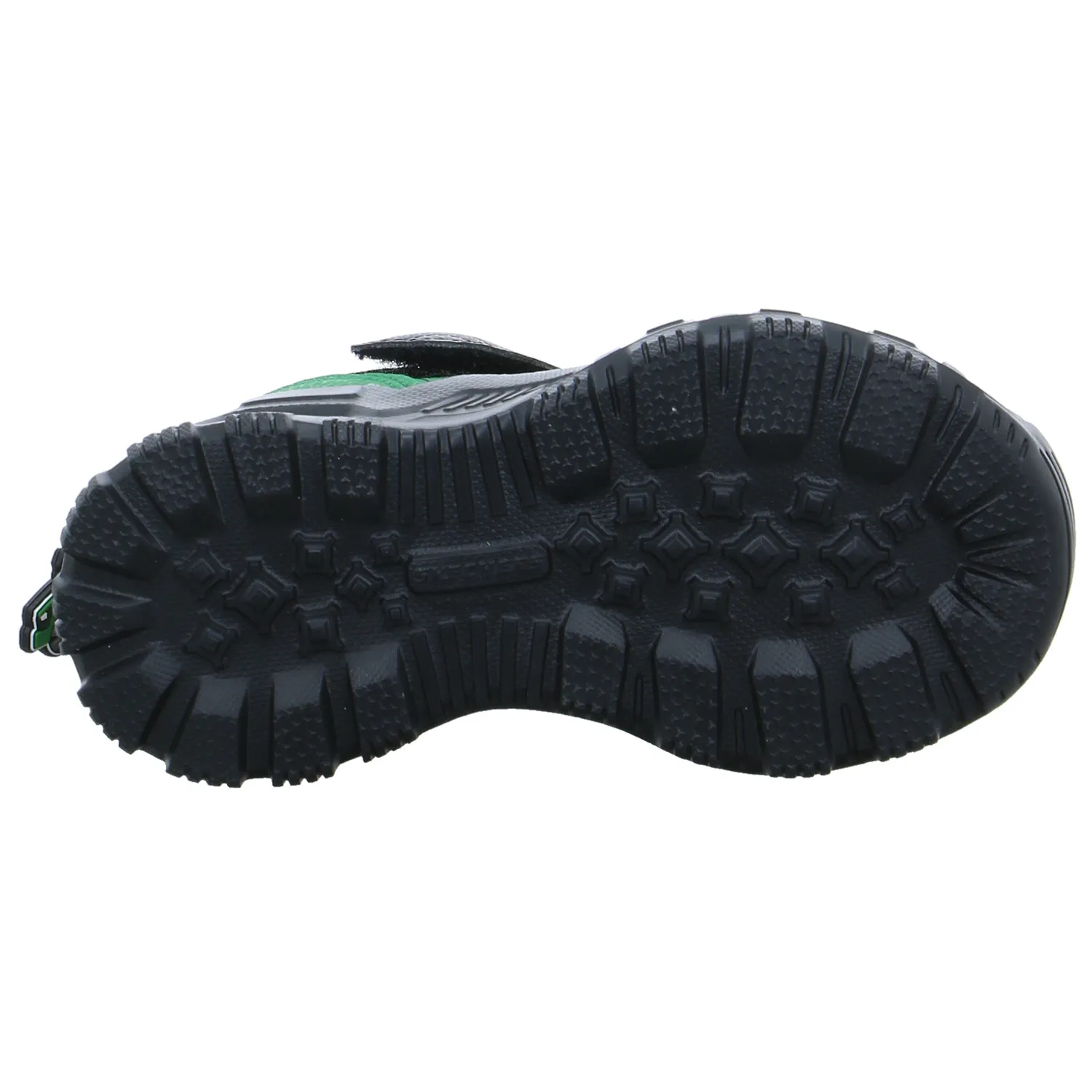 SKECHERS Kleinkinder-Halbschuh Klett Grün Lederimitat  Sneaker