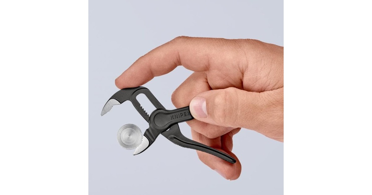 KNIPEXWaterpomptang Cobra XS 87 00 100 zweedse- / waterpomp-tang  (Zwart, Detailverstelling met 11 stelposities)