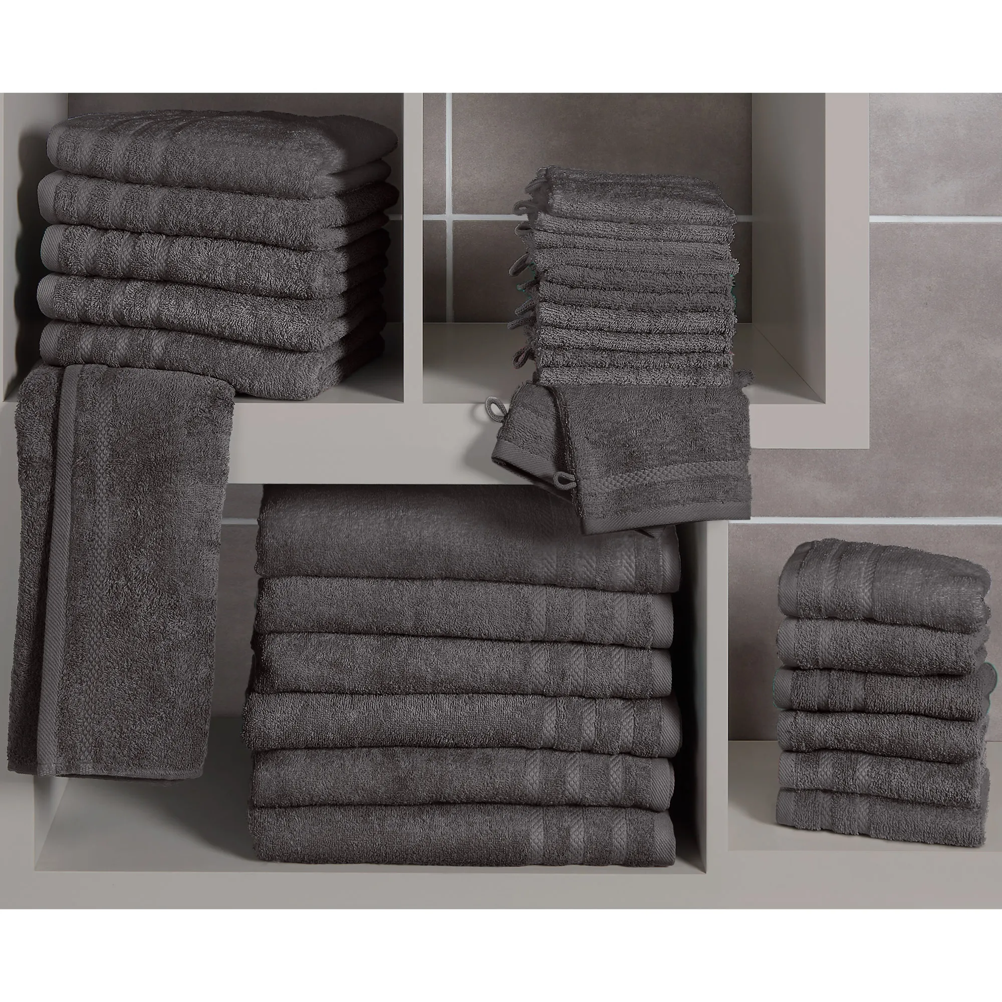Frottee-Waschhandschuh, CLASSIC, 16x21cm, 2er-Pack