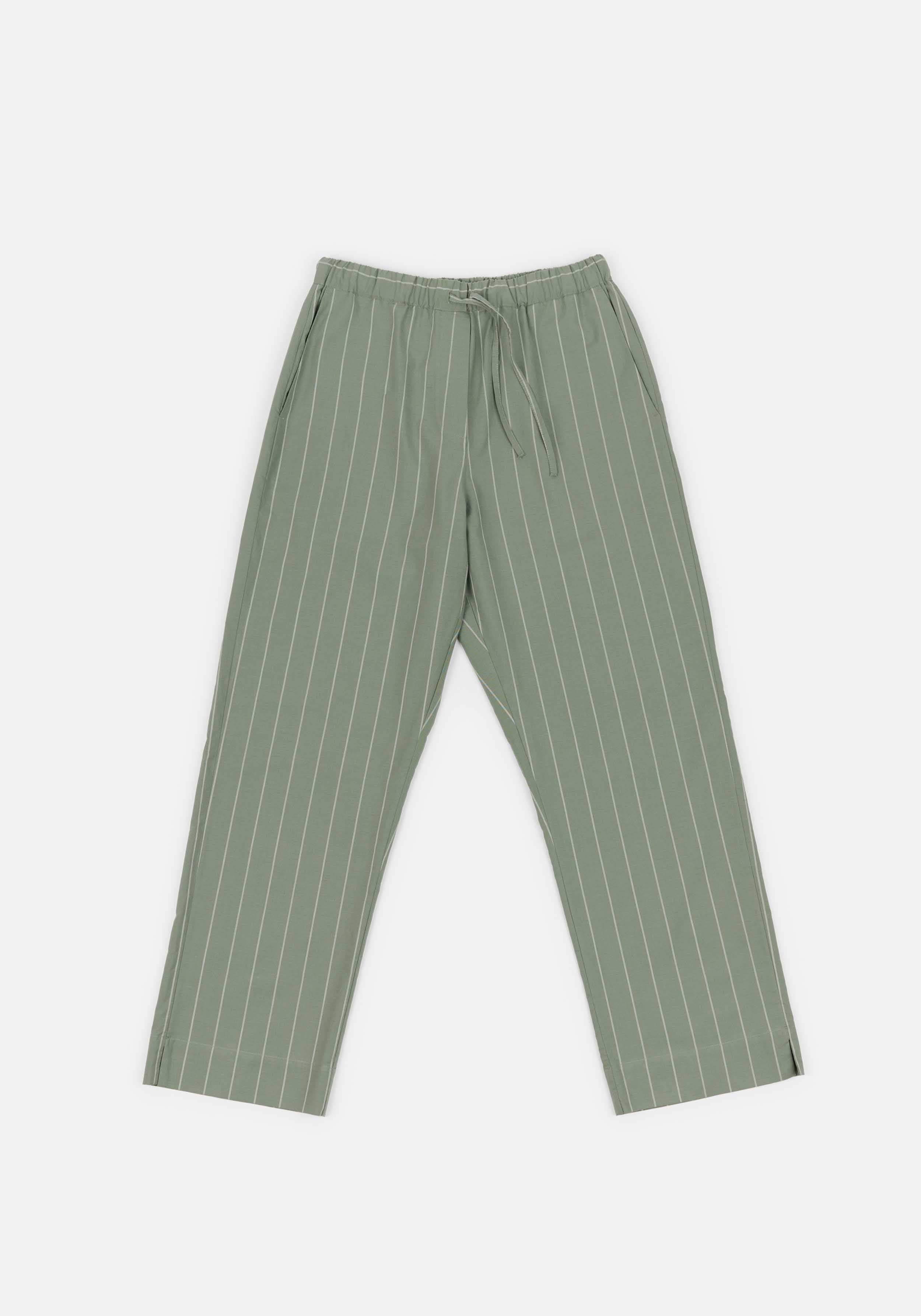 Lavie Stoffhose Yoko Striped Fichtengrün/Undyed