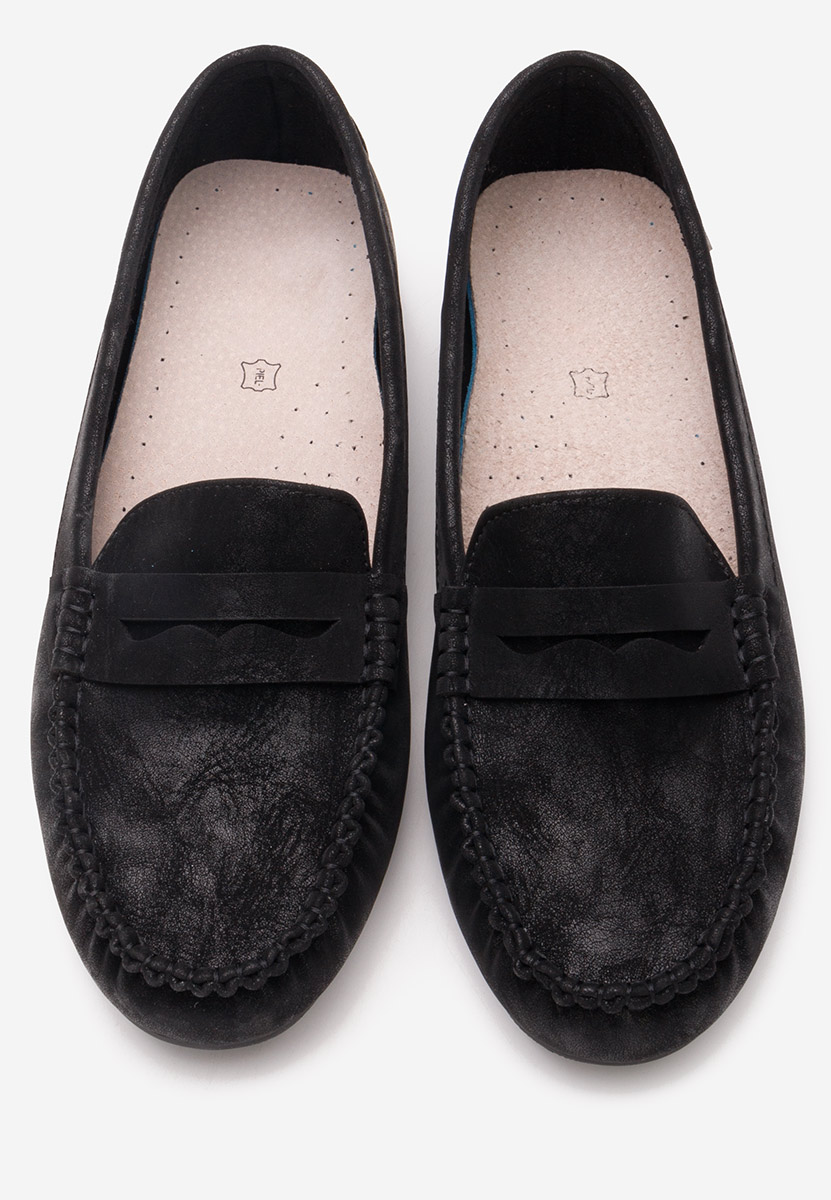 Mocassins femme noirs Luminia V3