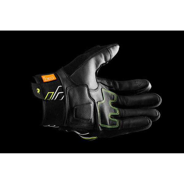Furygan - Gants Jet Neon D3O® Noir / Blanc / Jaune fluo