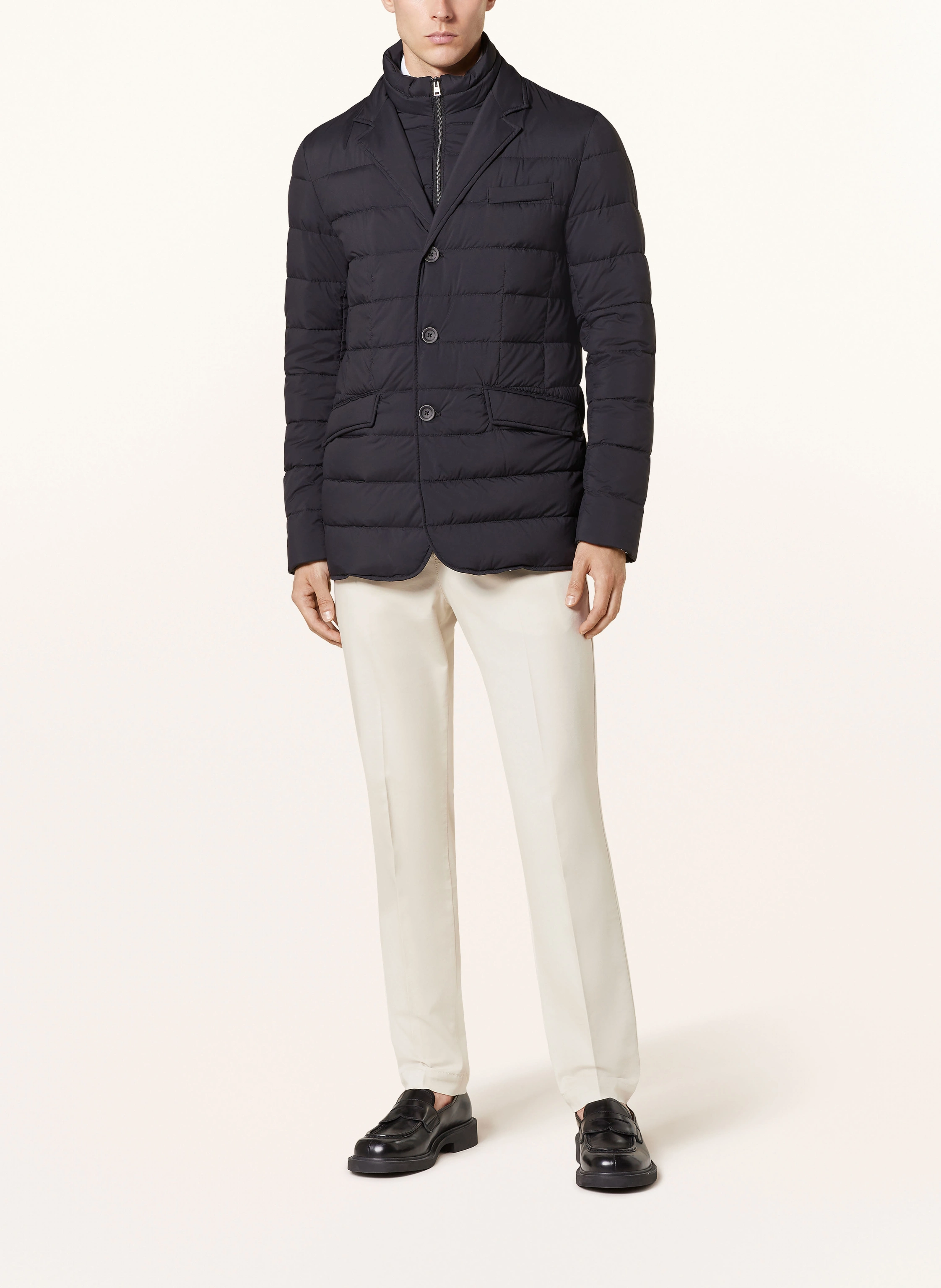 HERNO Lightweight-Daunenjacke mit herausnehmbarer Blende