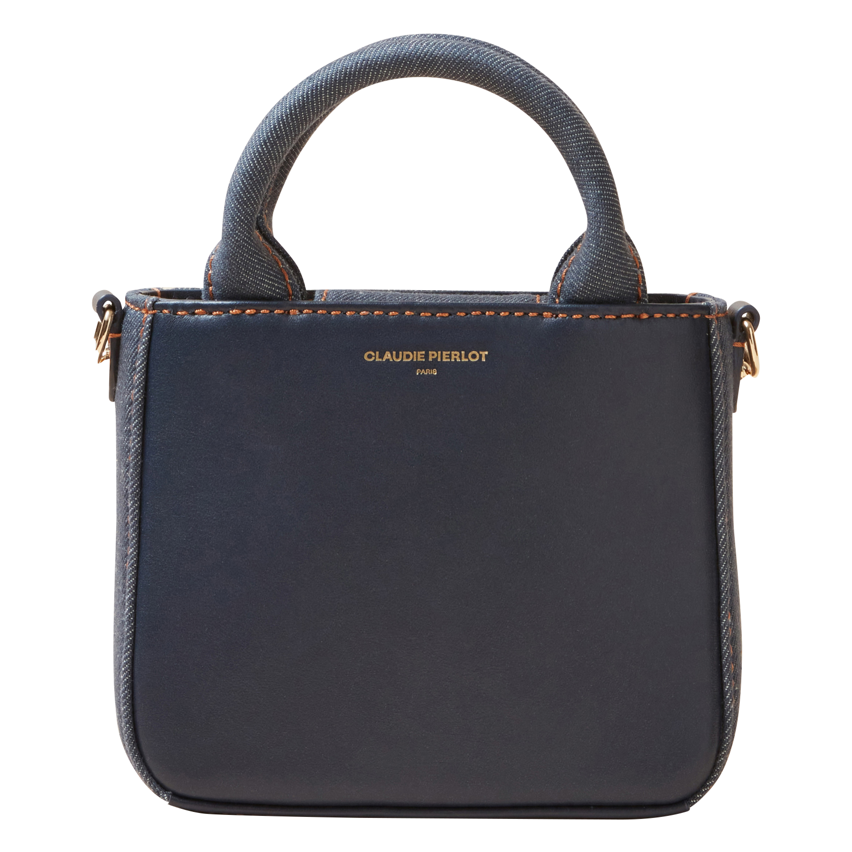 Mini sac bandoulière en denim de coton | Bleu