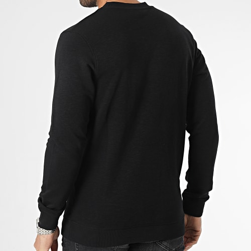 Sweat Crewneck Tulum Branding Noir Chiné Floral