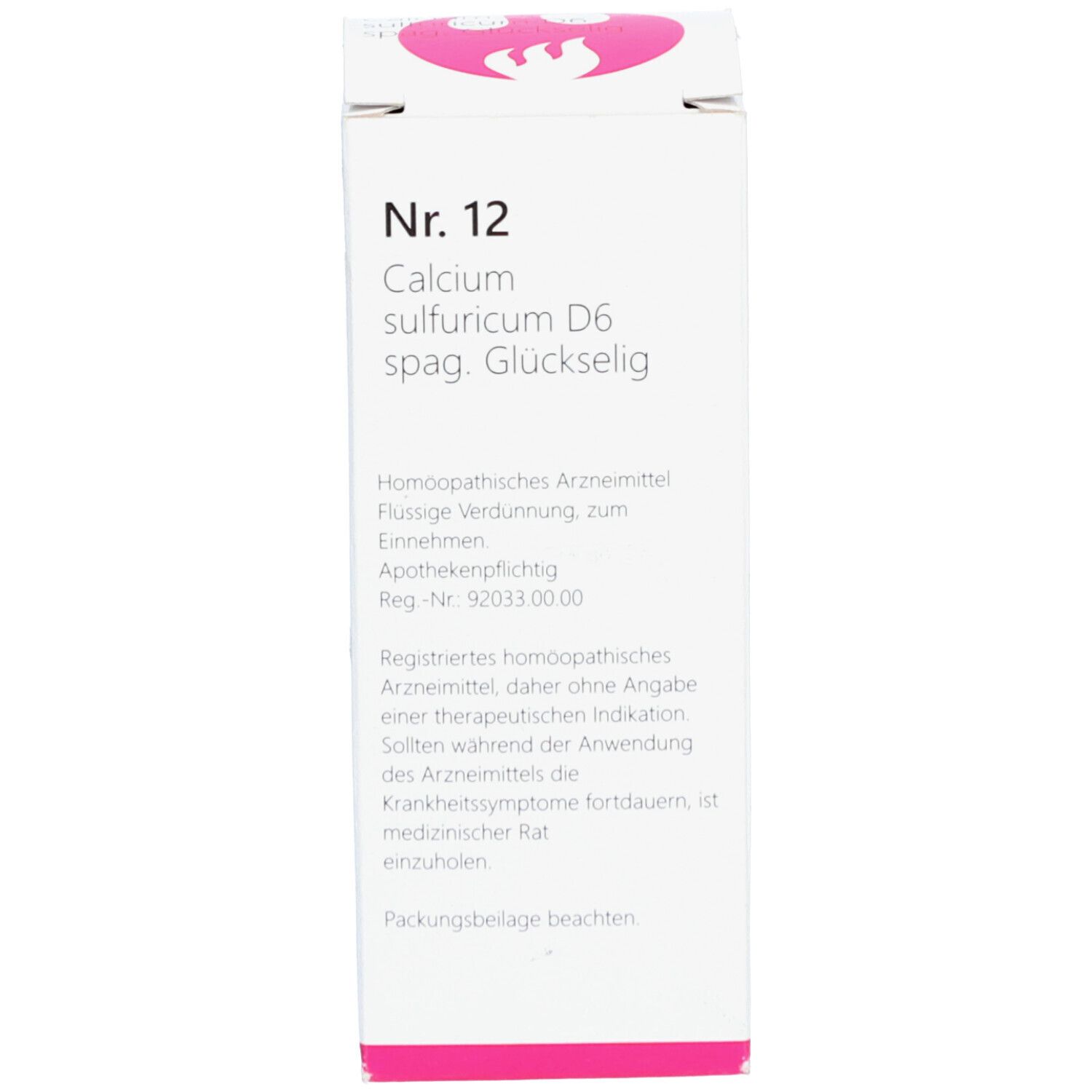 NR.12 Calcium sulfuricum D 6 spag.Glückselig