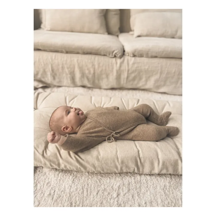 My Little Freckle Combinaison Cachemire Bio Babygrow | Camel
