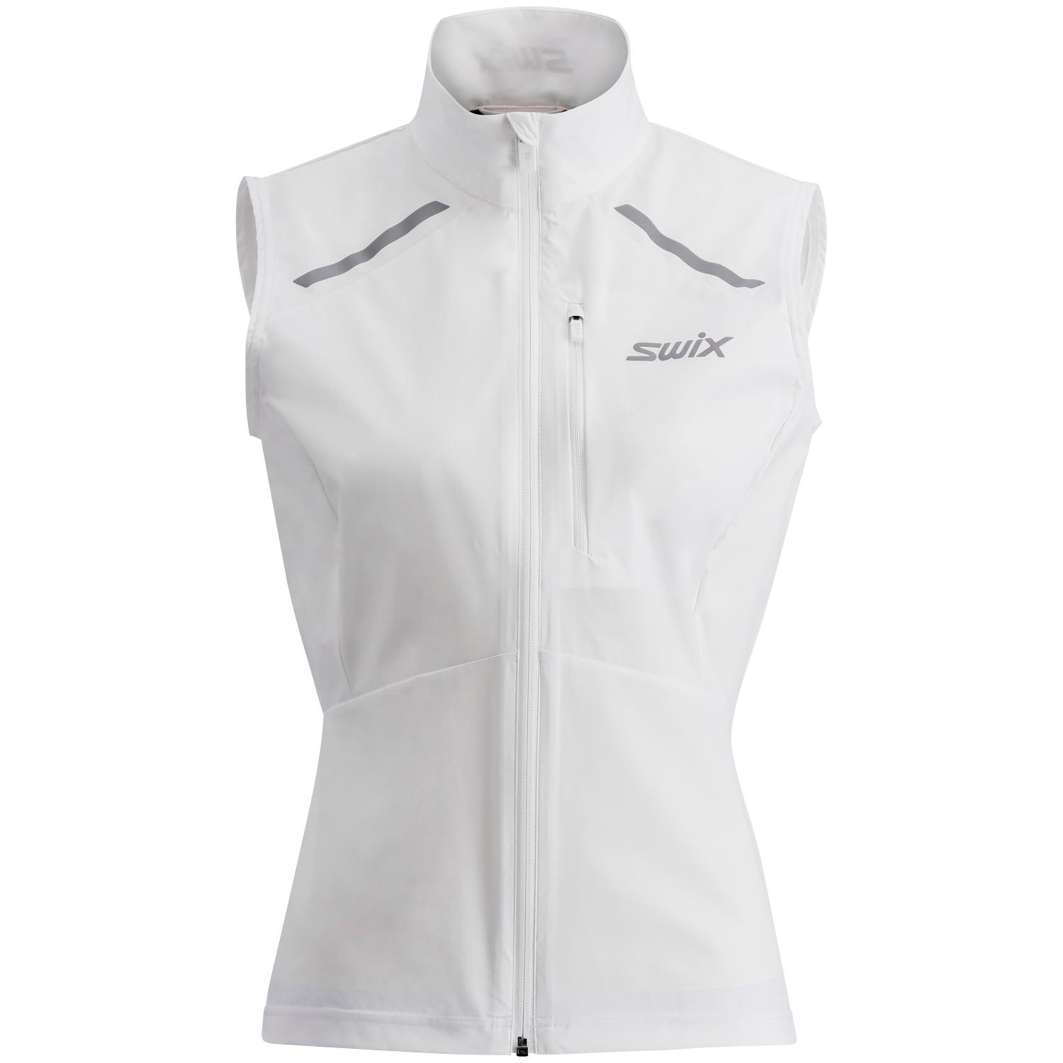 Swix Pace Wind Vest Womens Bright White