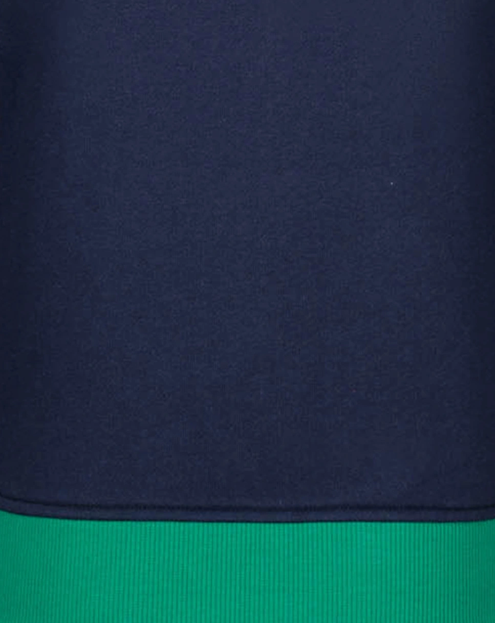 Kapuzen-Sweatjacke SORTLAND in navy/pepper green/cloudy grey