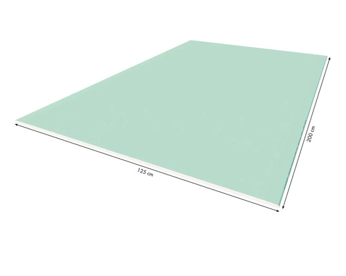 Knauf gipsplaat, vochtwerende plaat GKBI, geïmpregneerd, 2000 x 1250 x 12,5 mm, kraanpallet = 24 stuks