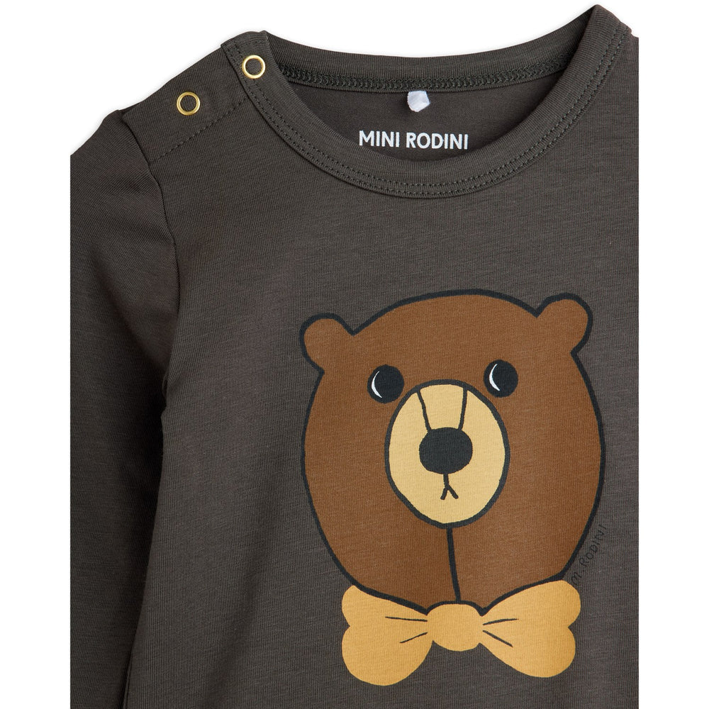 Køb Mini Rodini Grey Bjørn Sp Ls Body