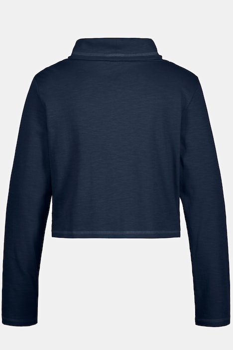 Shirt, Rollkragen, Raffband, Langarm, Biobaumwolle