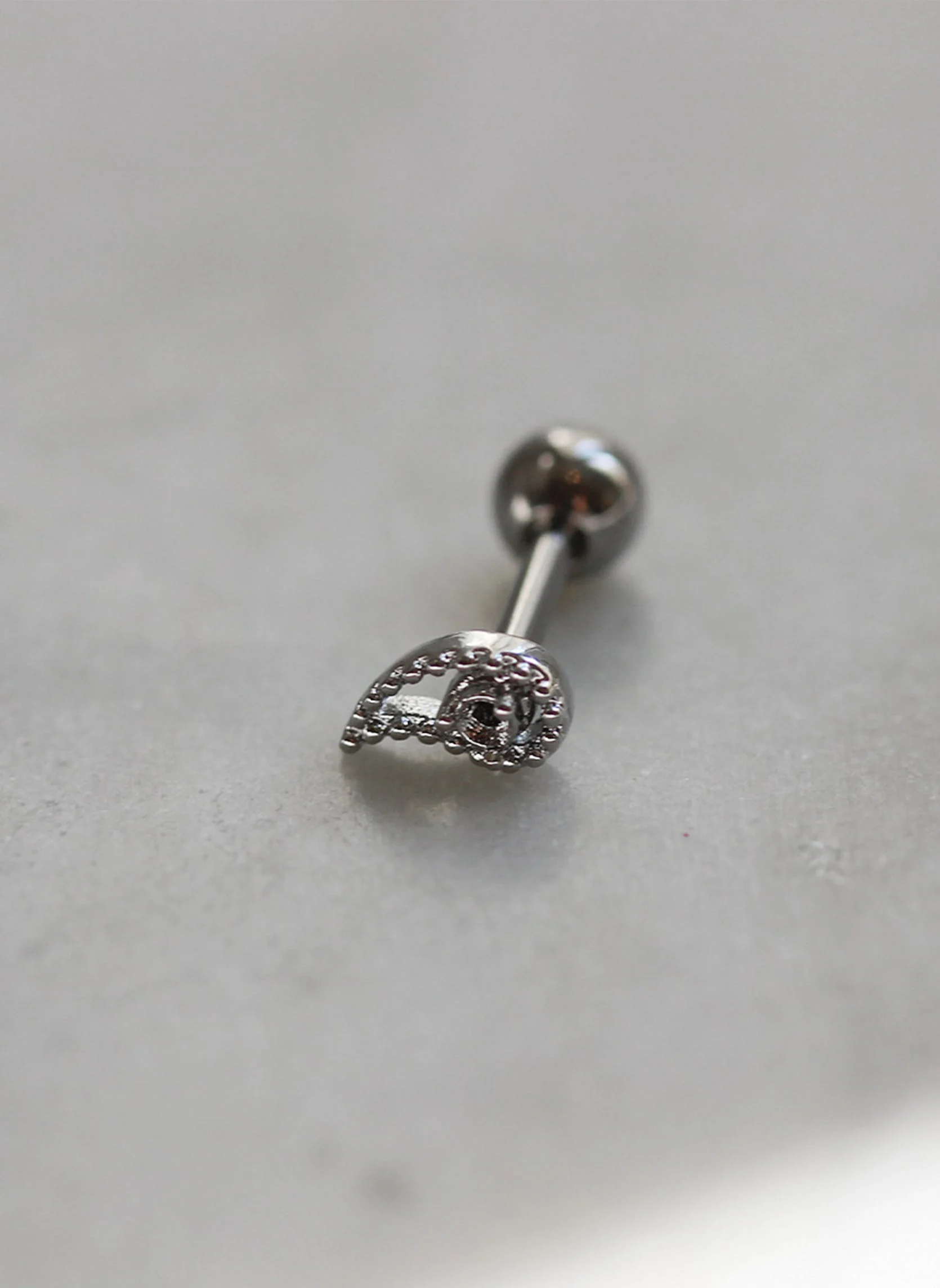 IVA-CROWNROSE - Piercing iva crown | Blanc