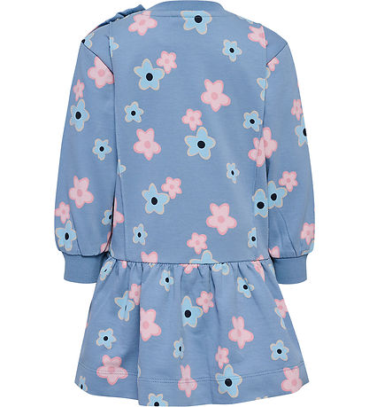 Hummel Kleid - hmlRinna - Faded Denim m. Blumen