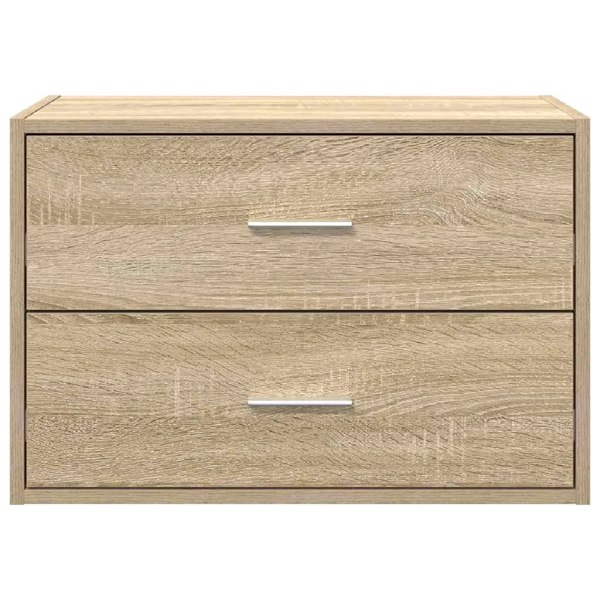 VIDAXL Armoire 2 tiroirs - Chêne sonoma
