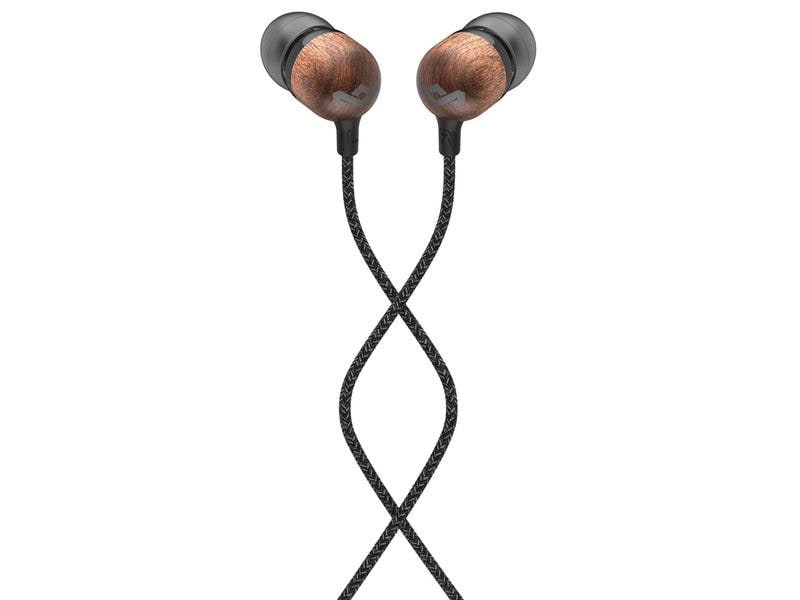 House of Marley In-Ear-Kopfhörer Smile Jamaica Schwarz In-Ear-Kopfhörer mit geräuschisolierendem Design
