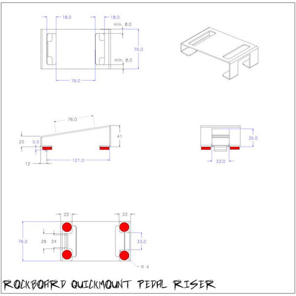 Rockboard QuickMount Pedal Riser