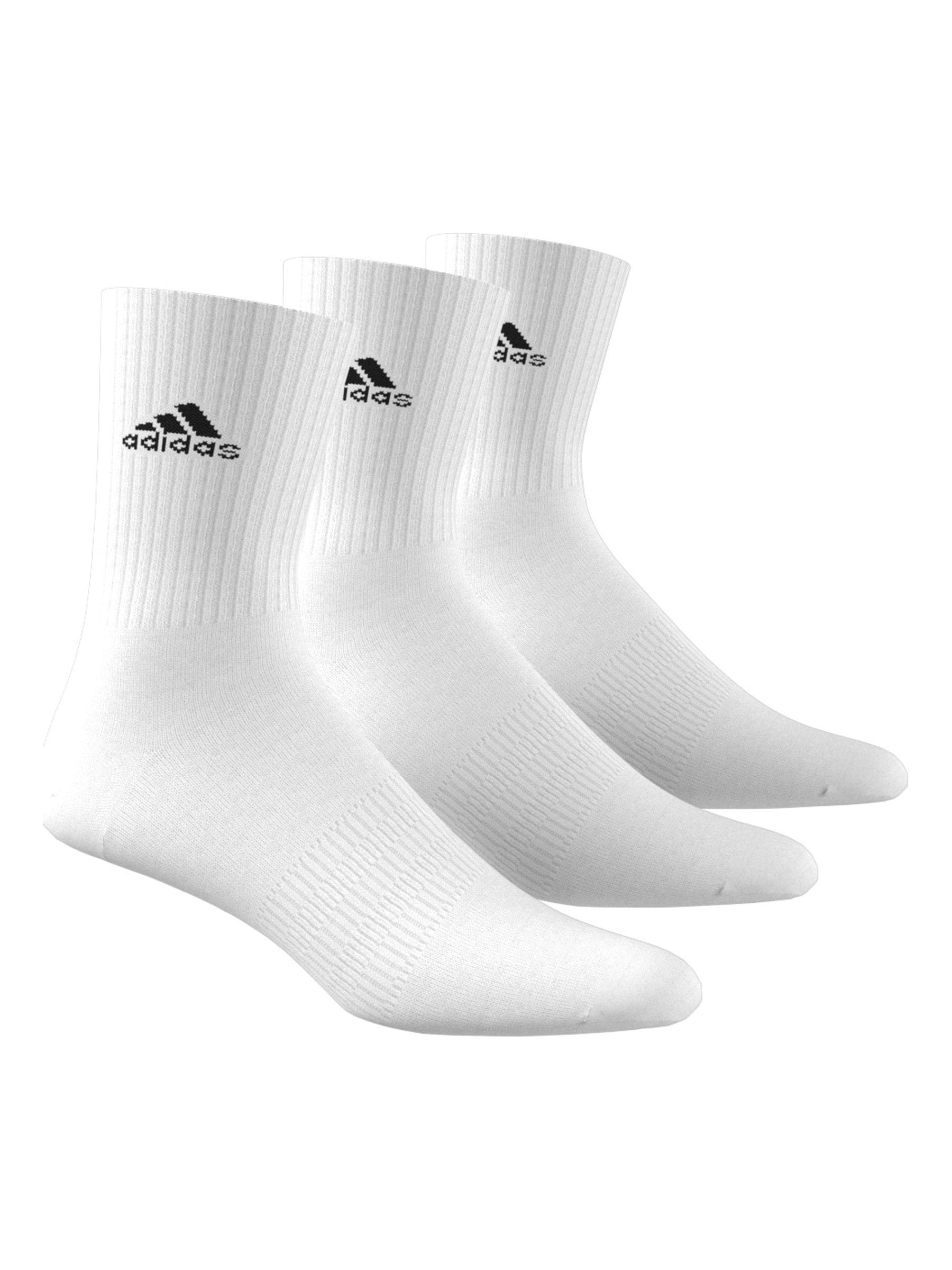 Duivenwit - Verpakking van 3 - Verpakking van 3 zachte adidas crew sokken