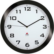 Horloge murale 'HORISSIMO', montre à quartz, noir