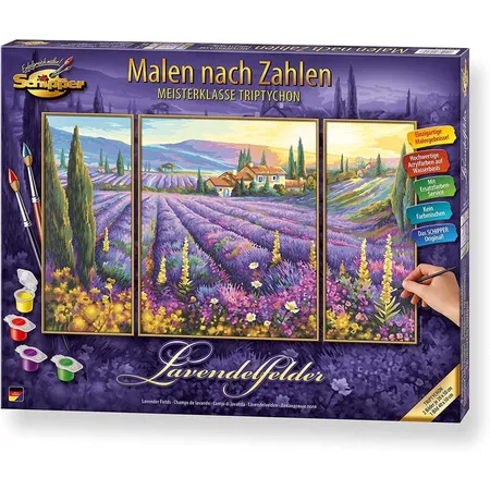 Schipper Malen nach Zahlen Lavendelfelder (Triptychon)