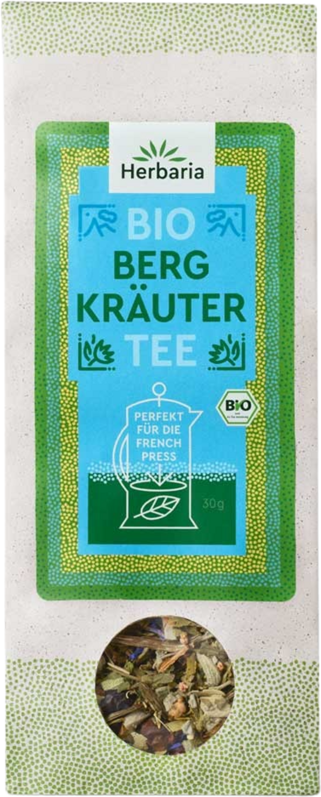 Herbaria  Bio French Press Tee Bergkräuter, 30 g