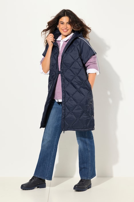 HYPRAR Steppweste, Tunnelzug, 2-Wege-Zipper, recycelt