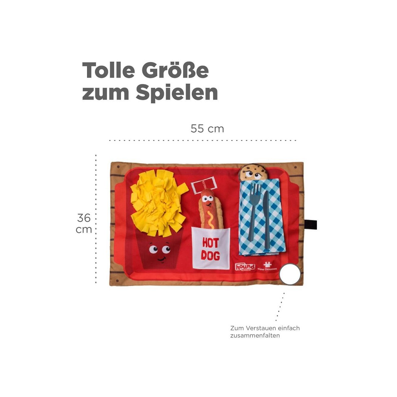 Nina Ottosson Activity Matz Fast Food Fun Intelligenzspielzeug
