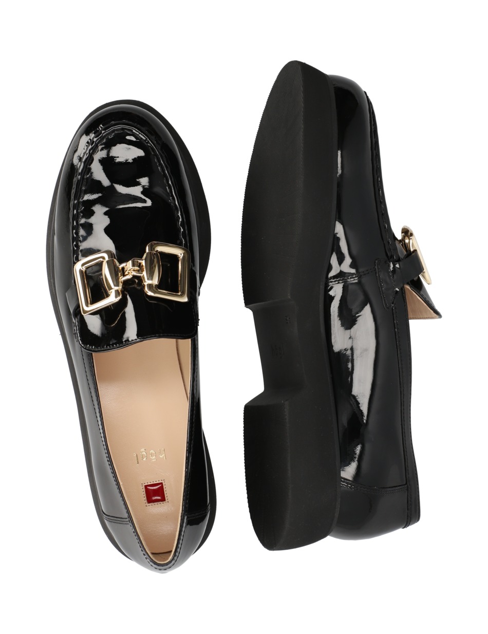 Lackleder Slipper
