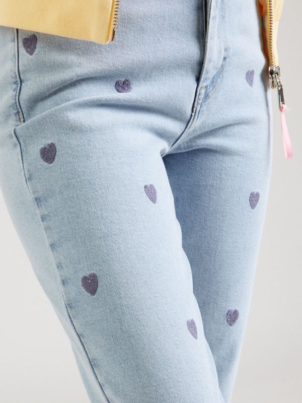 Jeans - Straight Fit - High Waist - Blauw - Katoen