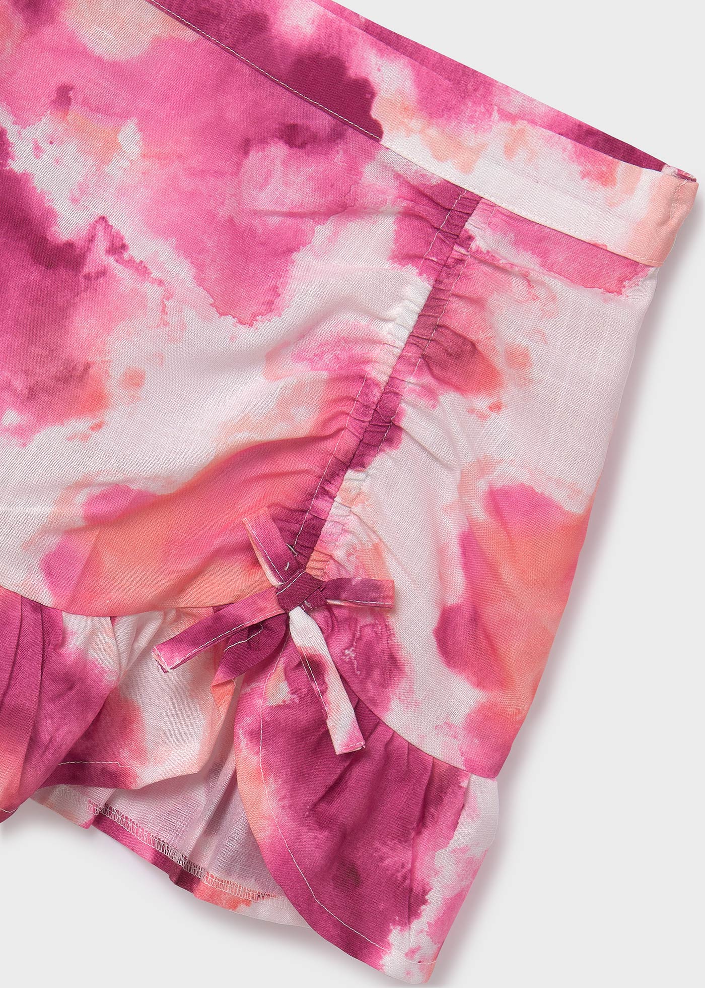 Saia franzida estampada para meninas