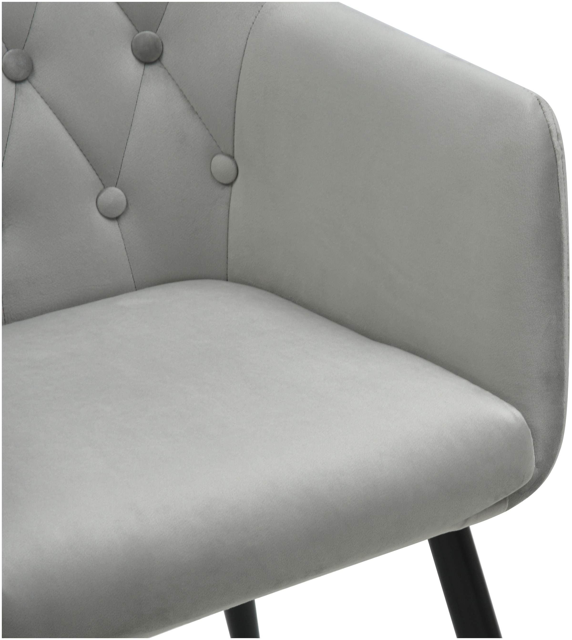 Home affaire Esszimmerstuhl »Alton, TOPSELLER!, OTTOs Choice« (Set) 2 Stk.mit weichem Samtvelours, Armlehnstuhl mit attraktiver Knopfheftung