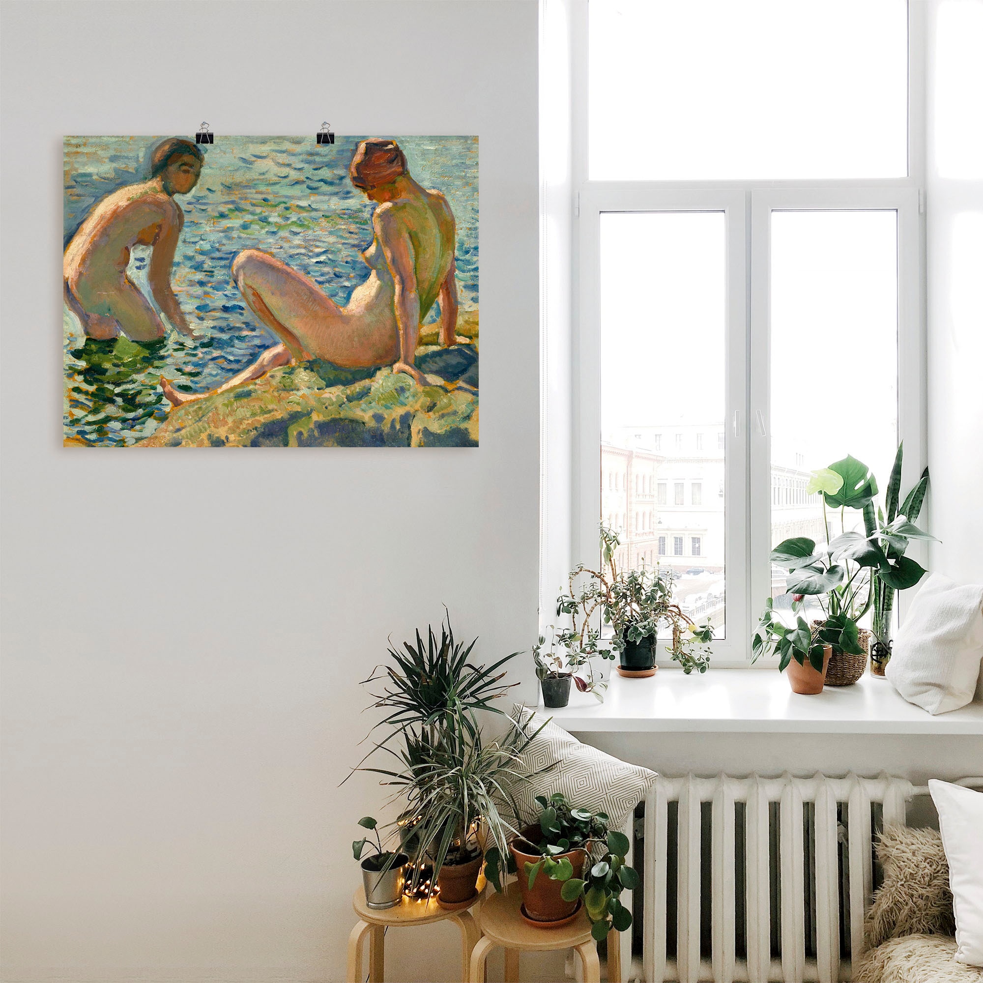 Artland Kunstdruck »Les Baigneuses. Die Badenden« Bilder von Frauen 1 Stk. tlg. als Alubild, Leinwandbild, Wandaufkleber oder Poster in versch. Grössen