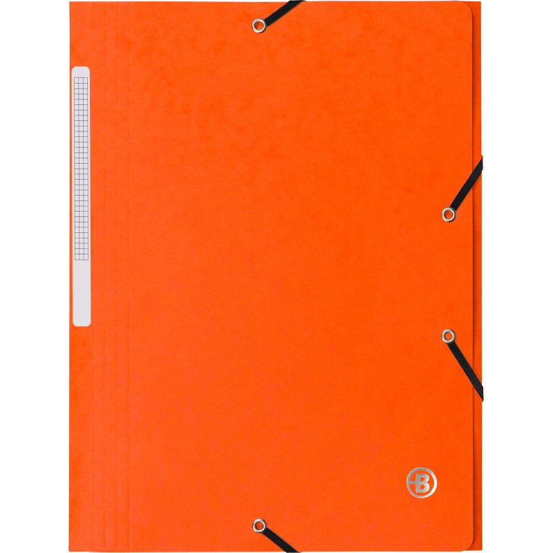 Chemise à élastique 3 rabats carte Bruneau 24 x 32 cm dos 2 cm couleurs assorties