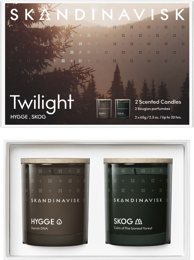 Skandinavisk Twilight Scented Candle Giftset 65g x 2
