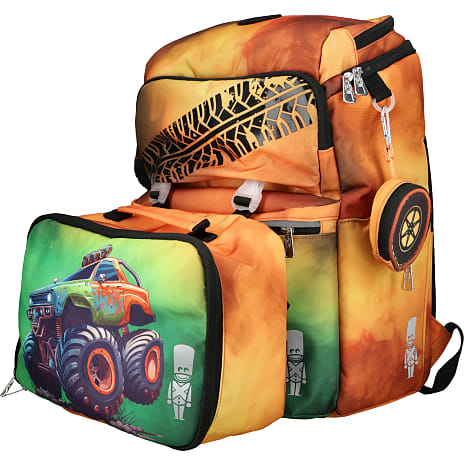 Danpen skoletaske - Monstertruck