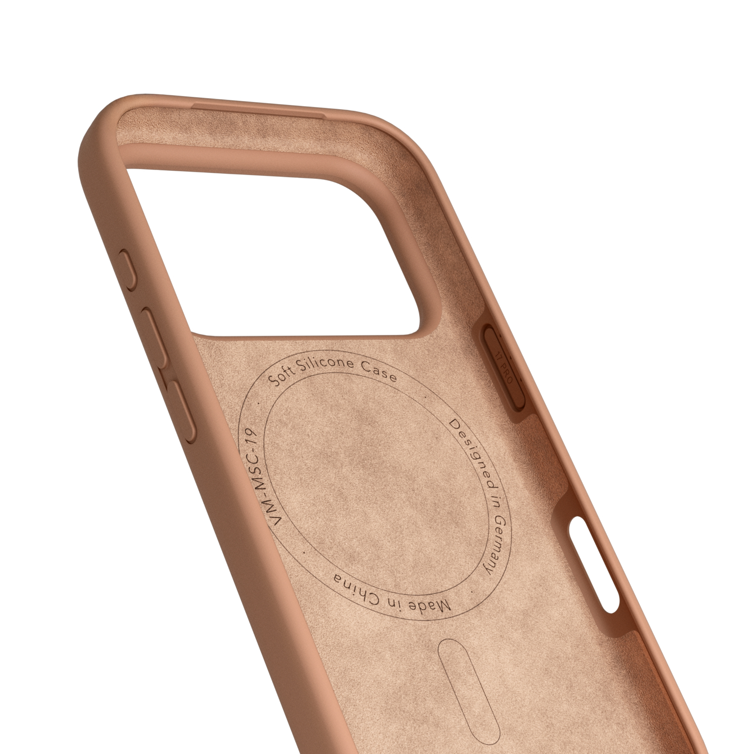 iPhone 17 Pro MagSafe Soft Silicone Hülle Case Recycled (MSC00111) - Dark Cream