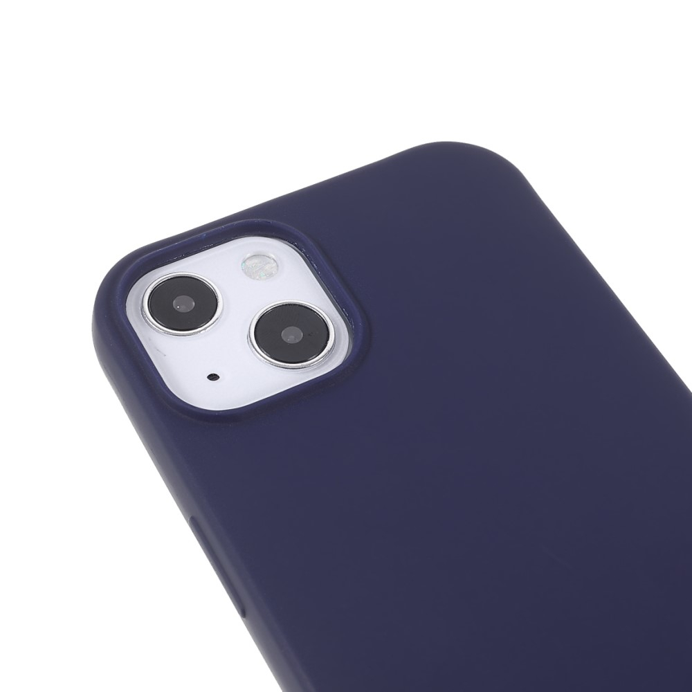 iPhone 13 Necklace Gummi Case Hülle   Handykette (150cm) - Blau / Silber