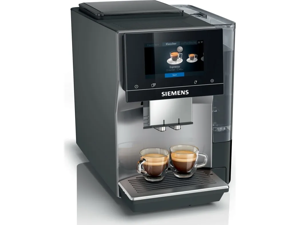 Siemens EQ.700 TP715D01, Espressomaskine, 2,4 L, Kaffebønner, Indbygget kværn, 1500 W, Grå