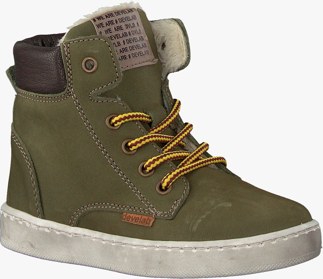 DEVELAB groene develab hoge sneaker 41855