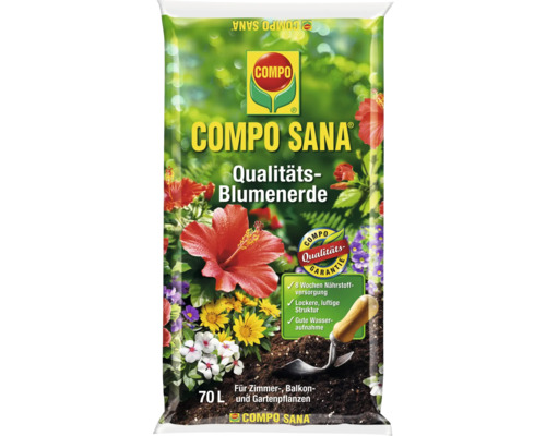 COMPO SANA® Kwaliteitspotgrond 70 L voor kamerplanten, balkonplanten en tuinplanten
