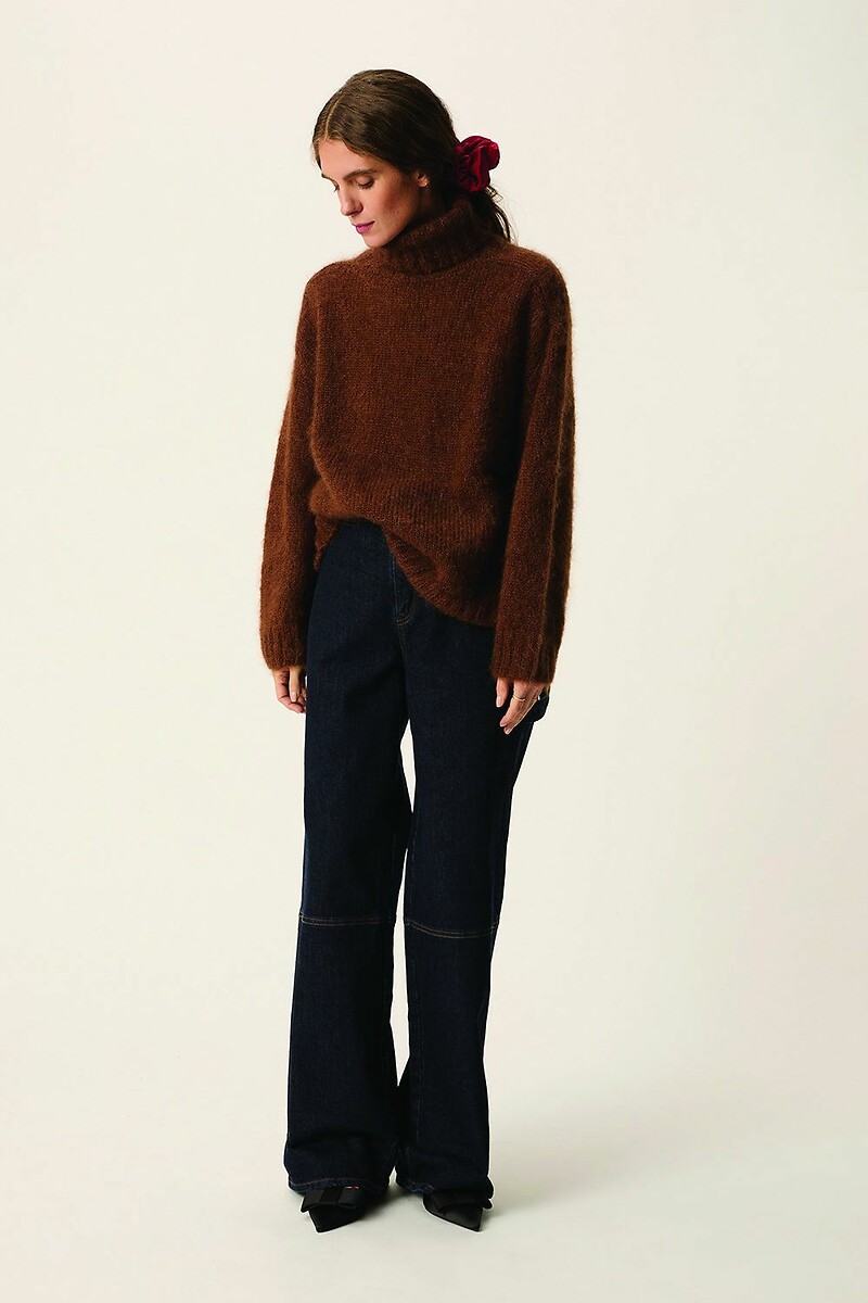 DES PETITS HAUTS<br>Suéter com gola alta, CHARLINE