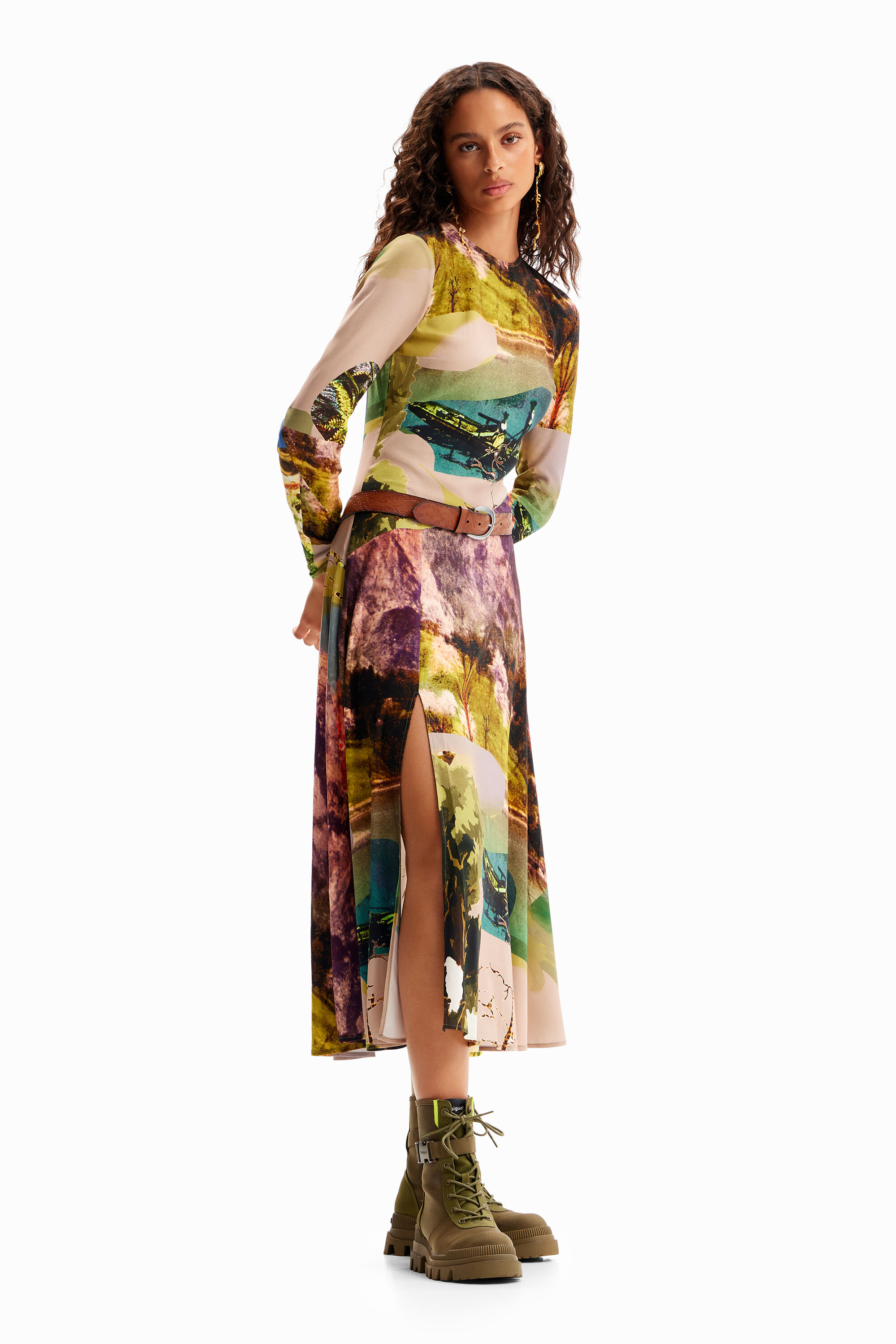 Robe midi collage M. Christian Lacroix