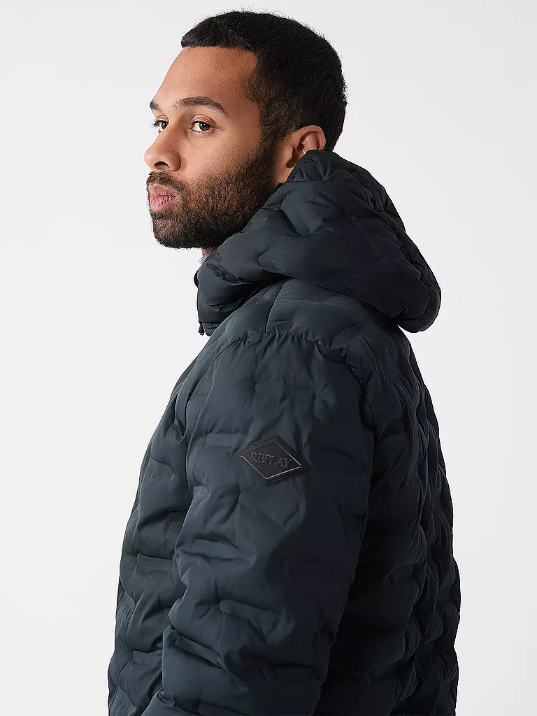 REPLAY Leichtsteppjacke  dunkelgrün