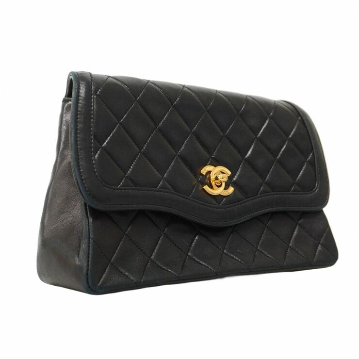 Chanel Vintage Chanel Flap Bag Black
