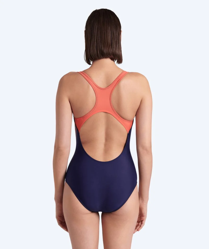 Arena badedragt til damer - Swim Pro Graphic - Mørkeblå/pink
