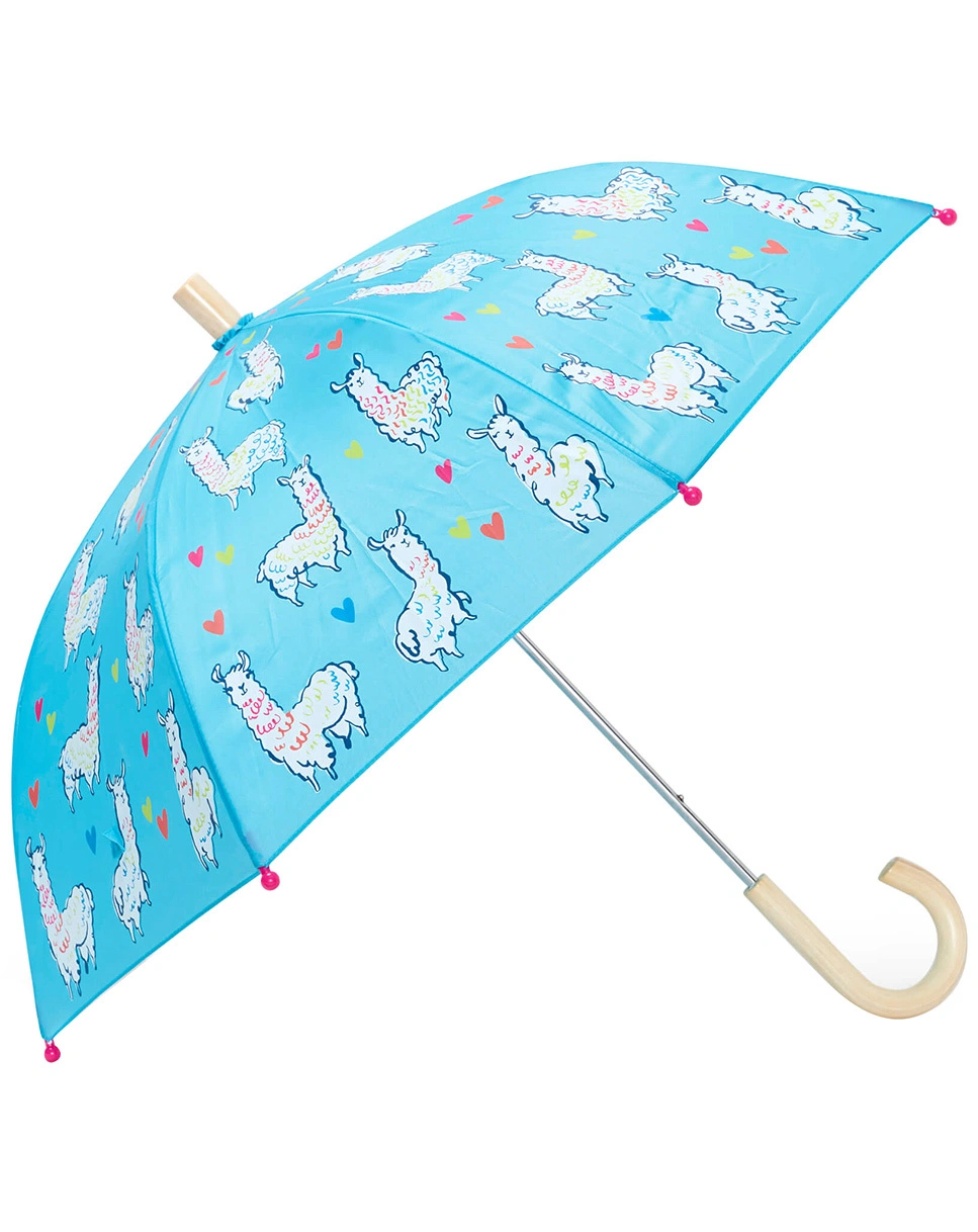 Regenschirm ADORABLE ALPACAS in light blue