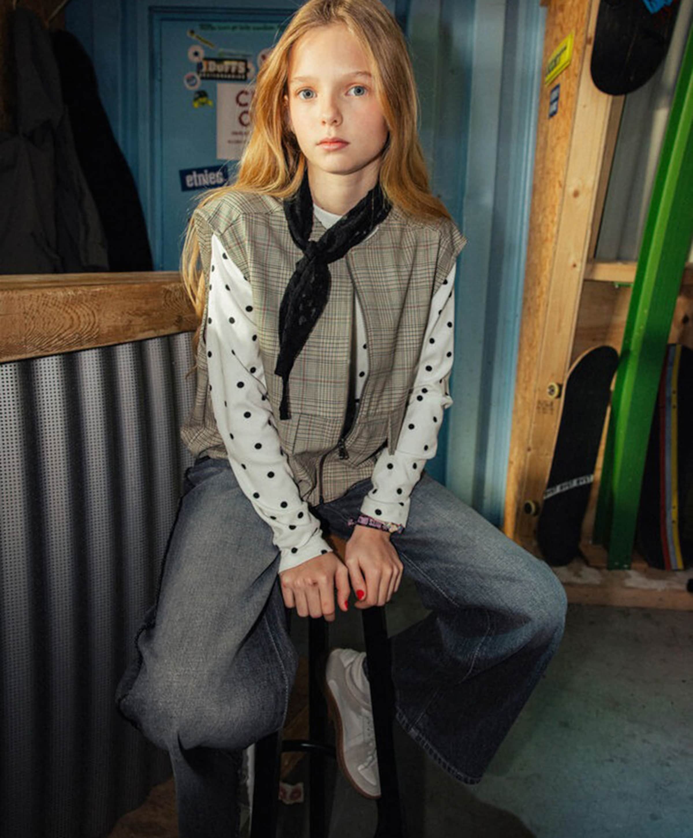 Indian Blue Jeans Meisjes longsleeve wit